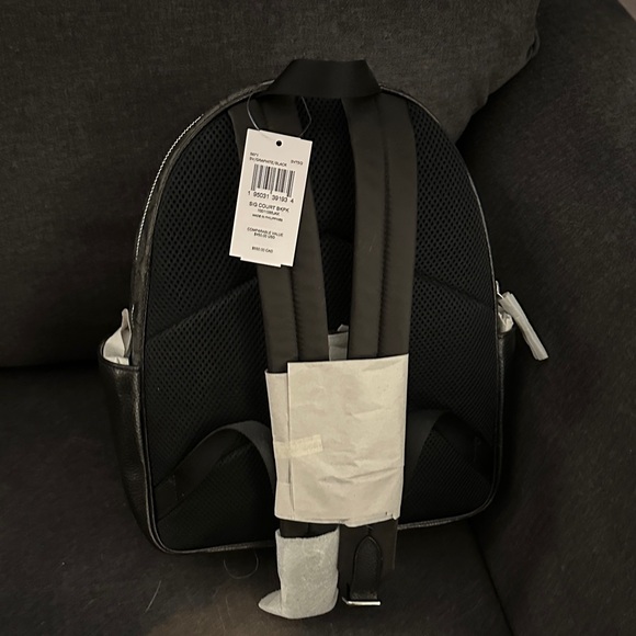 NWT Coach Signature Black and Gray Backpack - Picture 5 of 6